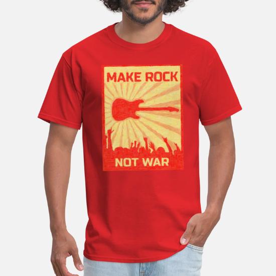 Make rock not war' Men's T-Shirt 